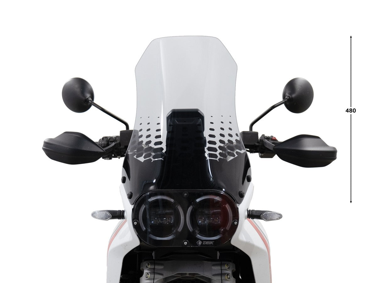CUP25 - DBK Ducati DesertX 937 / Rally (2022+) Windscreen "Comfort" (increased) – Accessories in the Motoraider Motorcycle Aftermarket Accessories and Parts Online Shop