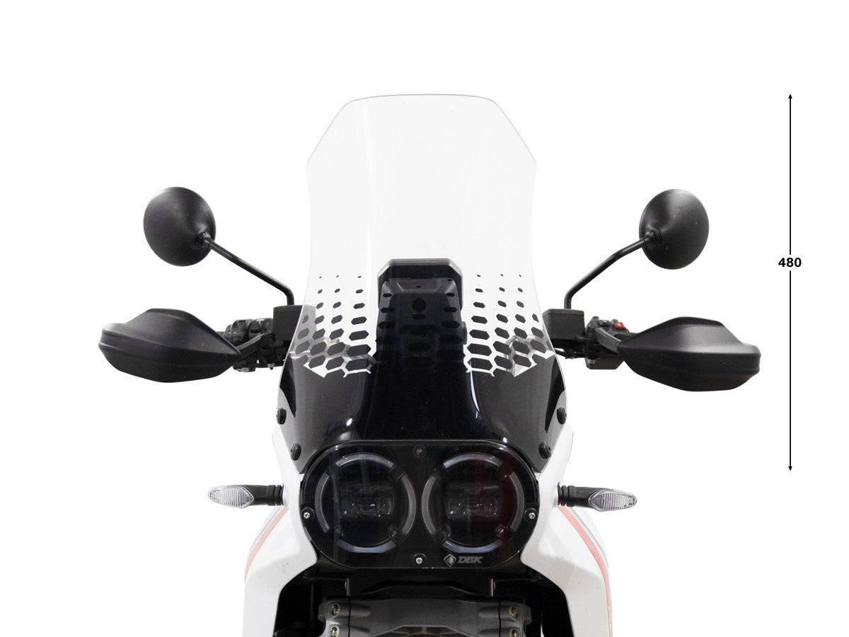 CUP25 - DBK Ducati DesertX 937 / Rally (2022+) Windscreen "Comfort" (increased) – Accessories in the Motoraider Motorcycle Aftermarket Accessories and Parts Online Shop