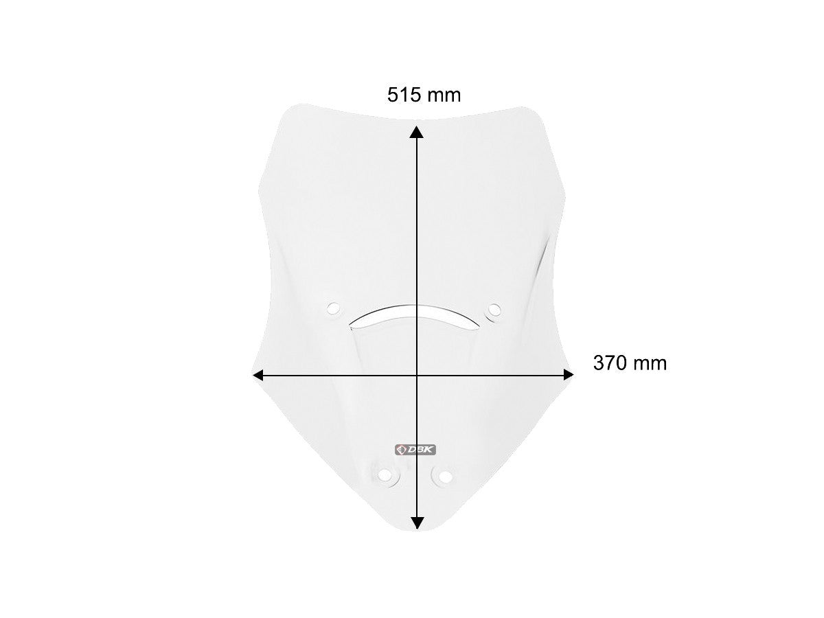 DBK DUCABIKE CUP33 Ducati Multistrada V2 (2025+) Wind Screen (medium) – Accessories in the Motoraider Motorcycle Aftermarket Accessories and Parts Online Shop
