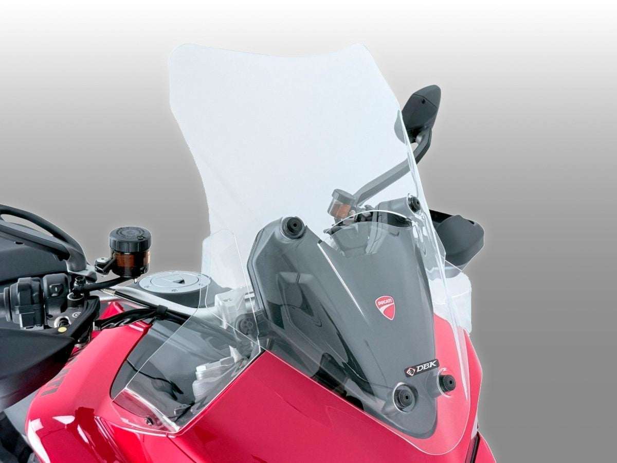 DBK DUCABIKE CUP33 Ducati Multistrada V2 (2025+) Wind Screen (medium) – Accessories in the Motoraider Motorcycle Aftermarket Accessories and Parts Online Shop