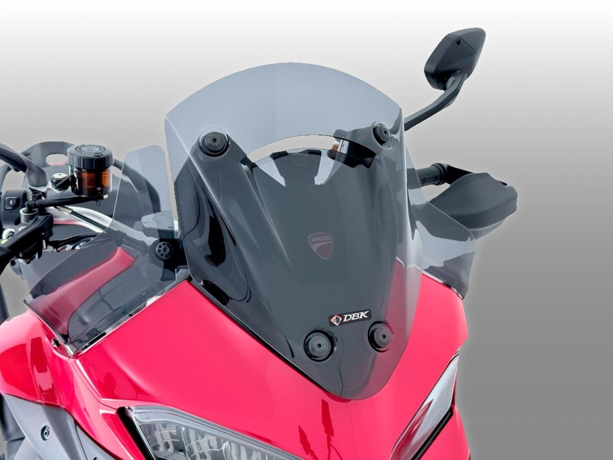 DBK DUCABIKE CUP34 Ducati Multistrada V2 (2025+) Wind Screen (sport) – Accessories in the Motoraider Motorcycle Aftermarket Accessories and Parts Online Shop
