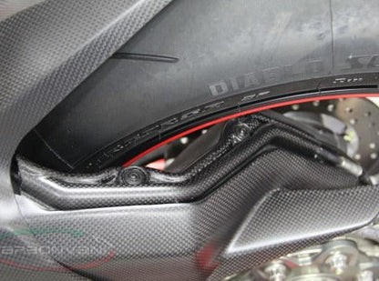 CARBONVANI Ducati Streetfighter V2 (2020+) Carbon Swingarm Wire Protection Cover – Accessories in the 2WheelsHero Motorcycle Aftermarket Accessories and Parts Online Shop