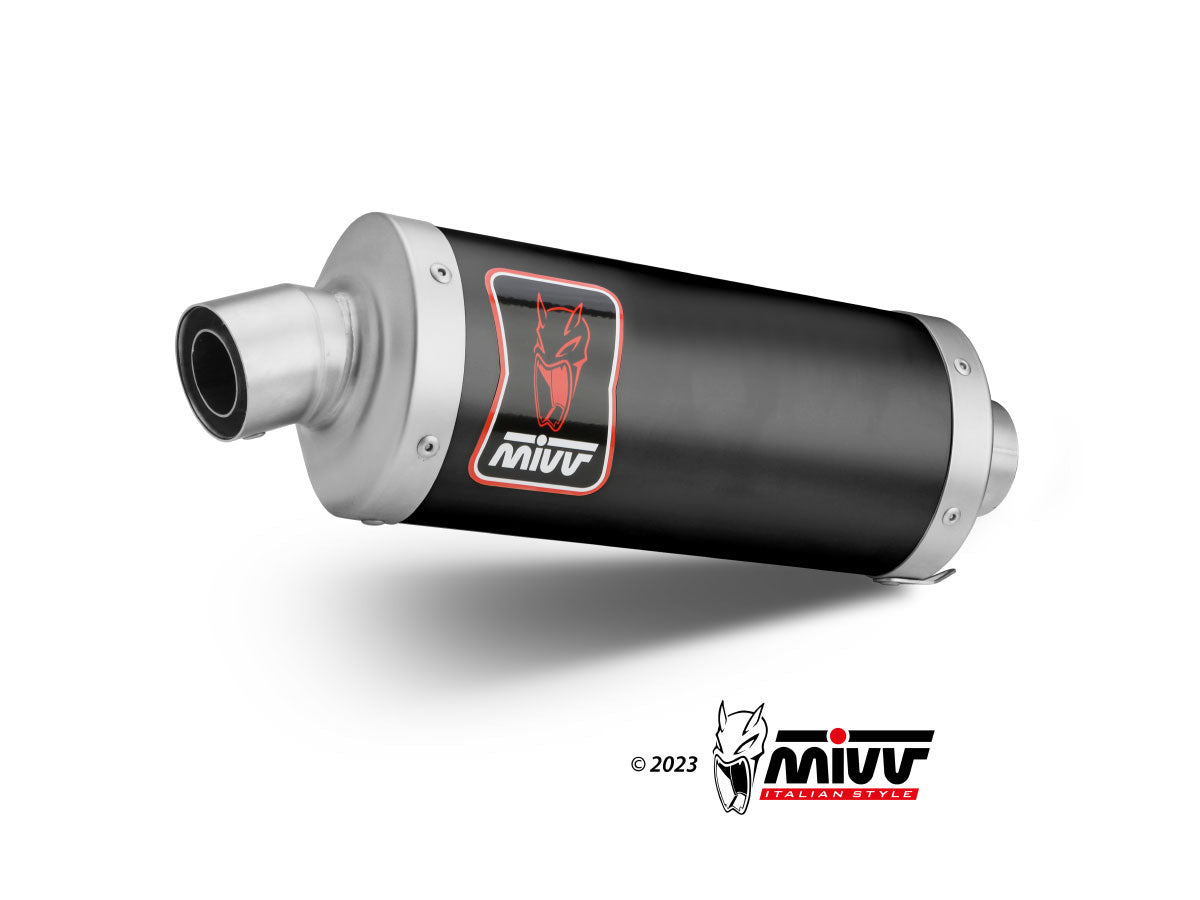 MIVV B.033 BMW F 850 GS (2018+) Slip-on Exhaust "Dakar" (black; approved) – Accessories in the 2WheelsHero Motorcycle Aftermarket Accessories and Parts Online Shop