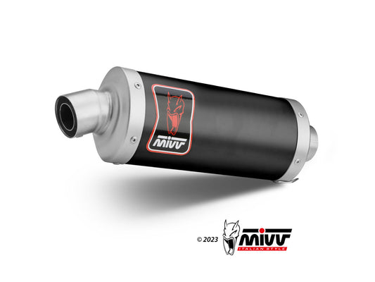MIVV B.033 BMW F 850 GS (2018+) Slip-on Exhaust "Dakar" (black; approved) – Accessories in the 2WheelsHero Motorcycle Aftermarket Accessories and Parts Online Shop