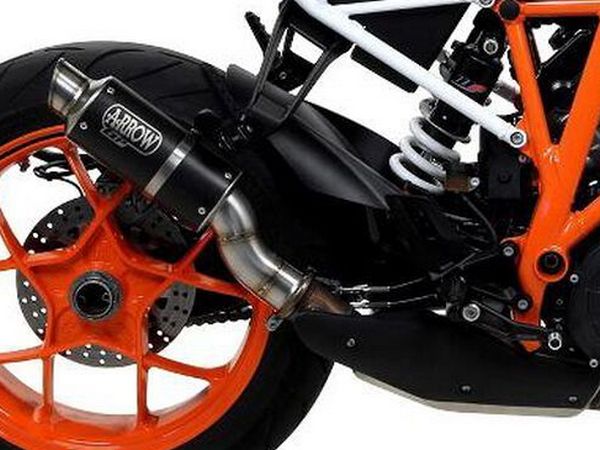ARROW 71537GPI KTM 1290 Super Duke R (2017+) Dark Steel Slip-on Exhaust "GP2" – Accessories in the 2WheelsHero Motorcycle Aftermarket Accessories and Parts Online Shop
