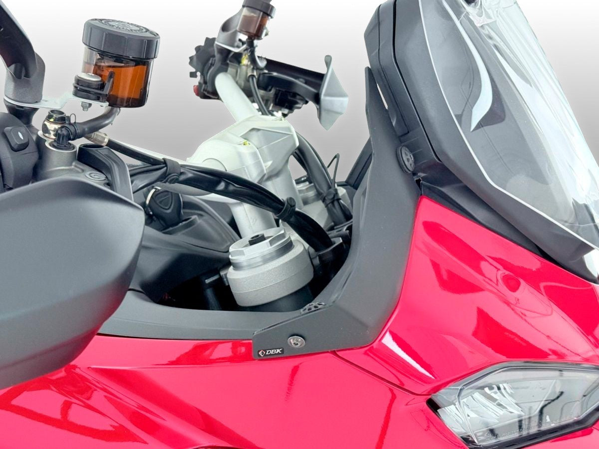 DBK DUCABIKE DEF05 Ducati Multistrada V2 / V2S (2025+) Side Wind Deflectors Kit (sports) – Accessories in the Motoraider Motorcycle Aftermarket Accessories and Parts Online Shop