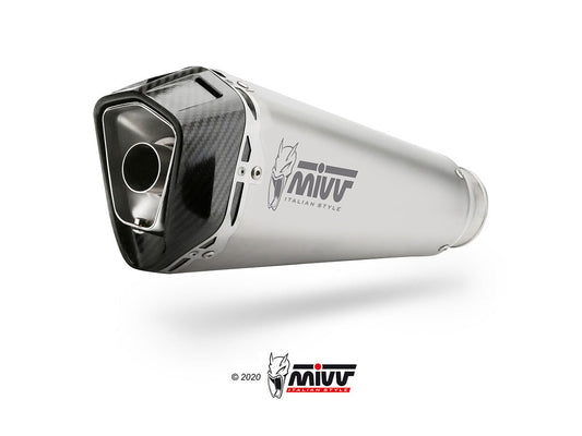 MIVV K.049 KAWASAKI VERSYS 1000 ( 2019+ ) Slip-on Exhaust "Delta Race" (stainless steel; approved) – Accessories in the 2WheelsHero Motorcycle Aftermarket Accessories and Parts Online Shop