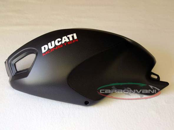 CARBONVANI Ducati Monster 1100 / S / Evo (09/13) Carbon Fuel Tank Side Panel (left side) – Accessories in the 2WheelsHero Motorcycle Aftermarket Accessories and Parts Online Shop
