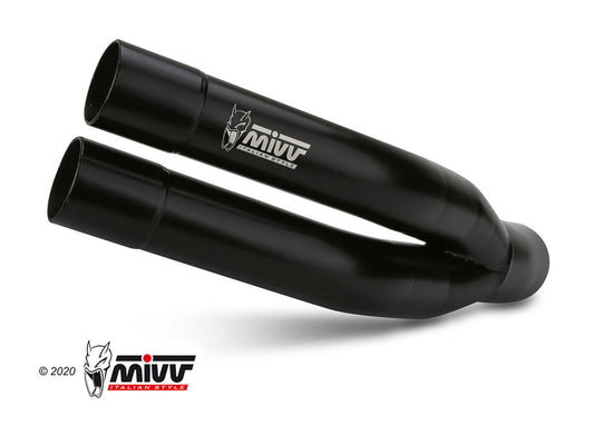 MIVV K.052 Kawasaki Z900 (20/24) Slip-on Exhaust "Double Gun" (black; not approved) – Accessories in the 2WheelsHero Motorcycle Aftermarket Accessories and Parts Online Shop
