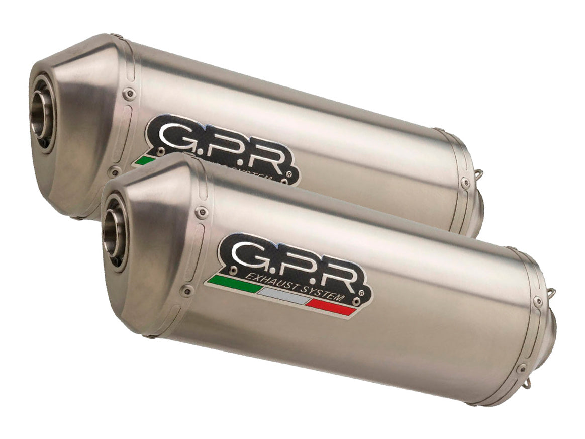 GPR Yamaha BT1100 Bulldog Dual Slip-on Exhaust "Satinox" (EU homologated) – Accessories in the 2WheelsHero Motorcycle Aftermarket Accessories and Parts Online Shop
