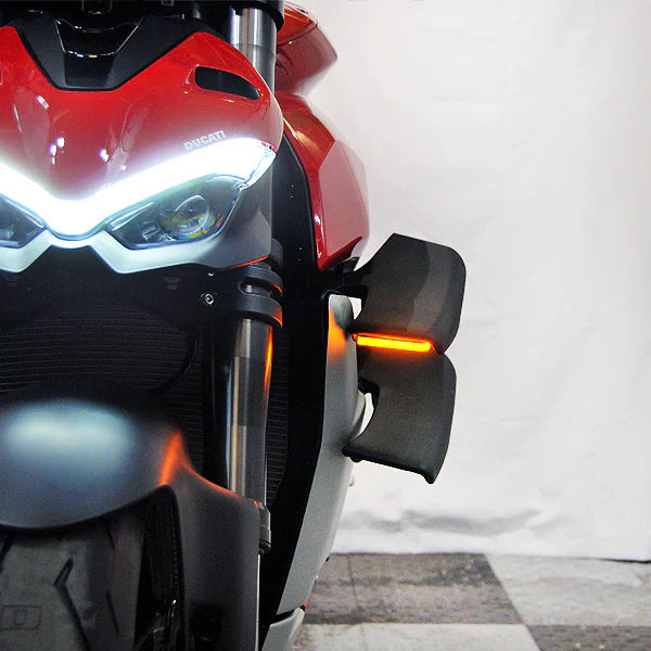 NEW RAGE CYCLES Ducati Streetfighter V4 / V2 LED Mirror Turn Signals – Accessories in the 2WheelsHero Motorcycle Aftermarket Accessories and Parts Online Shop