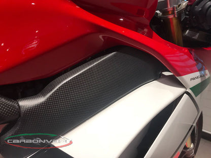 CARBONVANI Ducati Panigale V4 / V4S (18/19) Carbon Fuel Tank Frame Covers – Accessories in the 2WheelsHero Motorcycle Aftermarket Accessories and Parts Online Shop