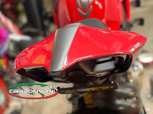 CARBONVANI Ducati Panigale V2 / V2 Bayliss (20/22) Carbon Tail (monoposto; Red) – Accessories in the 2WheelsHero Motorcycle Aftermarket Accessories and Parts Online Shop