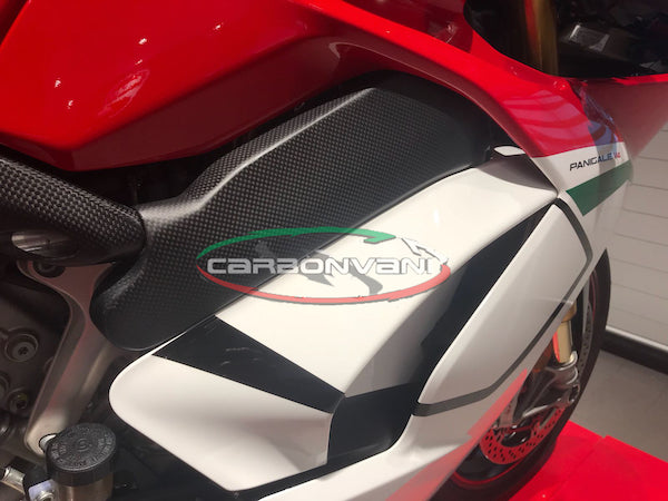 CARBONVANI Ducati Panigale V4 / V4S (18/19) Carbon Fuel Tank Frame Covers – Accessories in the 2WheelsHero Motorcycle Aftermarket Accessories and Parts Online Shop