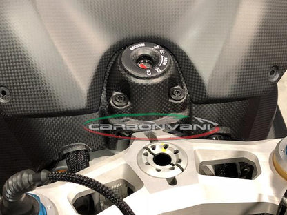 CARBONVANI Ducati Panigale V4R (19/21) Carbon Key / Ignition Switch Cover – Accessories in the 2WheelsHero Motorcycle Aftermarket Accessories and Parts Online Shop