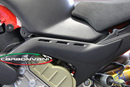 CARBONVANI Ducati Panigale V4 / V4S (20/21) Carbon Underseat Cover (right side) – Accessories in the 2WheelsHero Motorcycle Aftermarket Accessories and Parts Online Shop