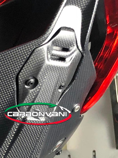 CARBONVANI Ducati Panigale V4 (2018+) Carbon License Plate Holder Cap – Accessories in the 2WheelsHero Motorcycle Aftermarket Accessories and Parts Online Shop