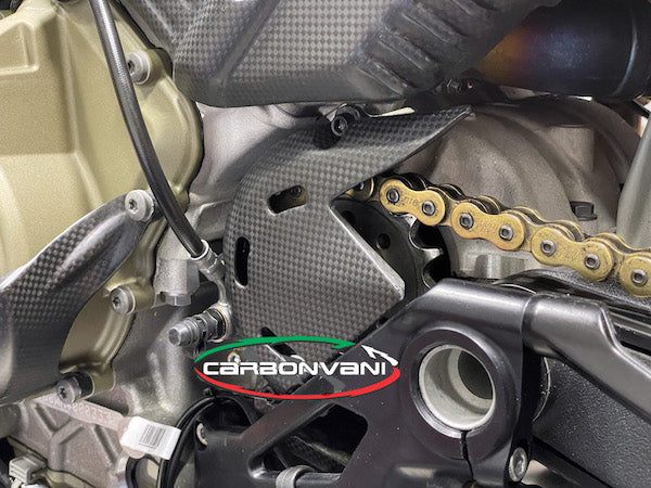 CARBONVANI Ducati Panigale V4 (2018+) Carbon Front Sprocket Cover – Accessories in the 2WheelsHero Motorcycle Aftermarket Accessories and Parts Online Shop