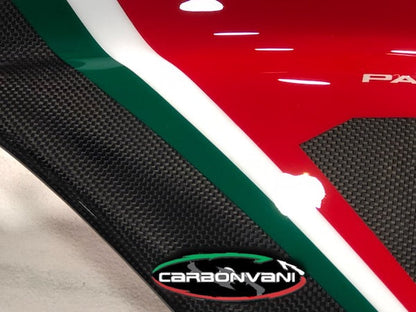 CARBONVANI Ducati Panigale V4R (19/21) Carbon Full Fairing Set "Tricolore" (road version; 6/8 pcs) – Accessories in the 2WheelsHero Motorcycle Aftermarket Accessories and Parts Online Shop