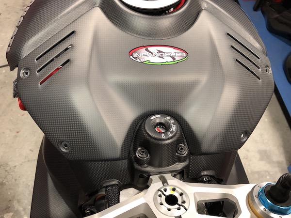 CARBONVANI Ducati Panigale V4R (19/21) Carbon Key / Ignition Switch Cover – Accessories in the 2WheelsHero Motorcycle Aftermarket Accessories and Parts Online Shop