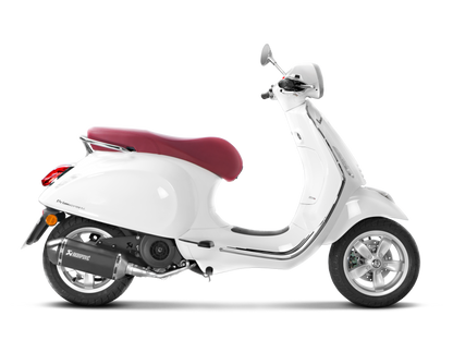 AKRAPOVIC S-VE125R2-HZBL Vespa Primavera / Sprint 3V (2020+) Exhaust System "Racing Line"(SS) – Accessories in the 2WheelsHero Motorcycle Aftermarket Accessories and Parts Online Shop