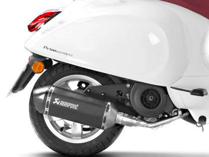 AKRAPOVIC S-VE125R2-HZBL Vespa Primavera 125ie 3V (2020+) Exhaust System "Racing Line" (SS) – Accessories in the 2WheelsHero Motorcycle Aftermarket Accessories and Parts Online Shop