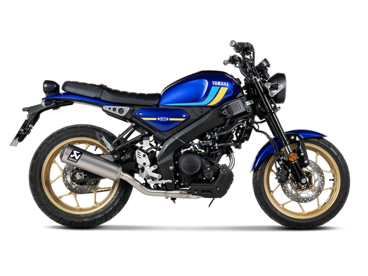 AKRAPOVIC S-Y125R13-HBFGT Yamaha XSR 125 / XSR 125 Legacy (2025+) Exhaust System "Racing Line" (titanium) – Accessories in the 2WheelsHero Motorcycle Aftermarket Accessories and Parts Online Shop