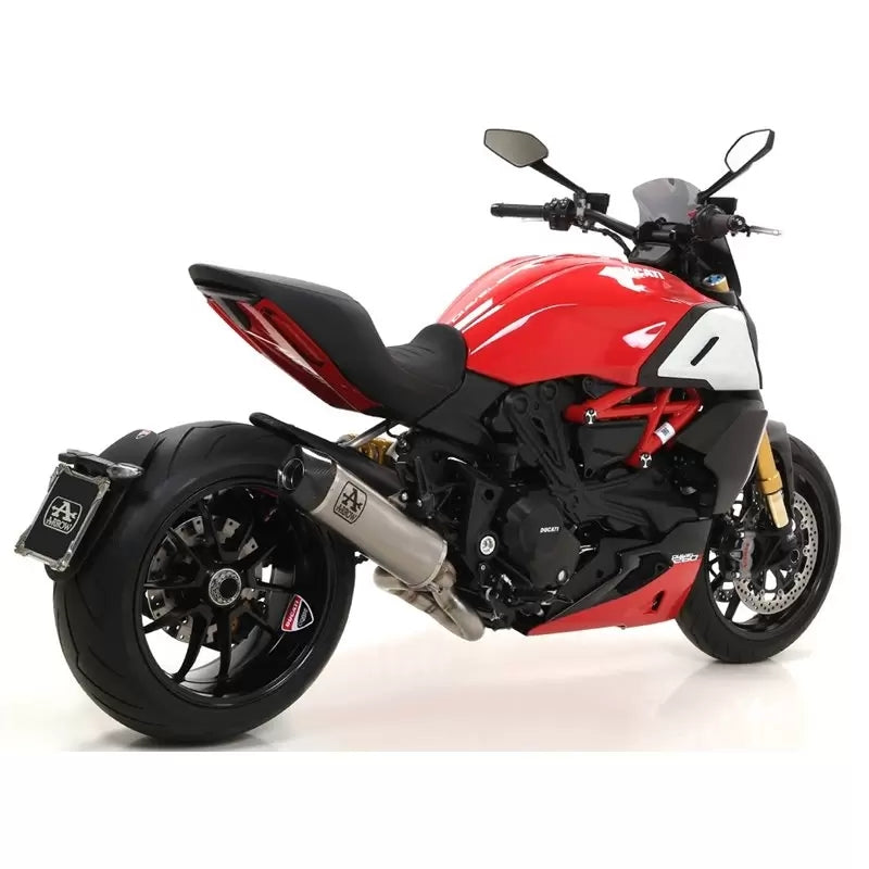 ARROW 71741KZ+71924PK Ducati Diavel 1260 (19/22) Slip-on Exhaust "Indy Race" (titanium) – Accessories in the 2WheelsHero Motorcycle Aftermarket Accessories and Parts Online Shop
