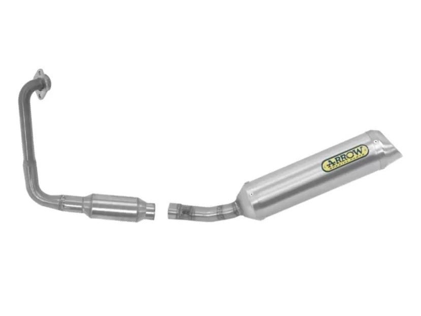 ARROW 51019KZ+51518PO Yamaha YZF-R125 (2021+) Full Exhaust System "Competition Evo Thunder" (titanium) – Accessories in the 2WheelsHero Motorcycle Aftermarket Accessories and Parts Online Shop