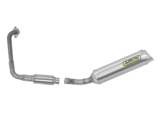 ARROW 51019KZ+51518AO Yamaha YZF-R125 (2021+) Full Exhaust System "Competition Evo Thunder" (aluminum) – Accessories in the 2WheelsHero Motorcycle Aftermarket Accessories and Parts Online Shop