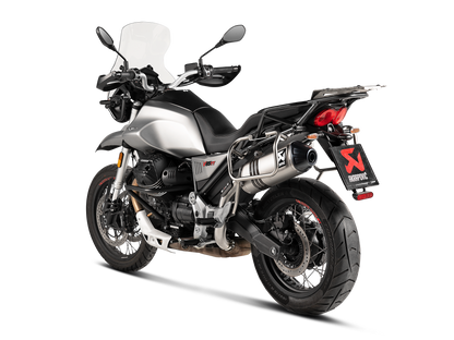 AKRAPOVIC S-MG8SO2-HFTT Moto Guzzi V85 TT (2024+) Slip-On Exhaust (titanium) – Accessories in the 2WheelsHero Motorcycle Aftermarket Accessories and Parts Online Shop