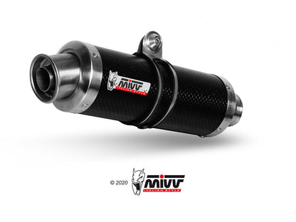 MIVV A.008 Aprilia RSV4 (09/16) Slip-on Exhaust "GP" (carbon; approved) – Accessories in the 2WheelsHero Motorcycle Aftermarket Accessories and Parts Online Shop