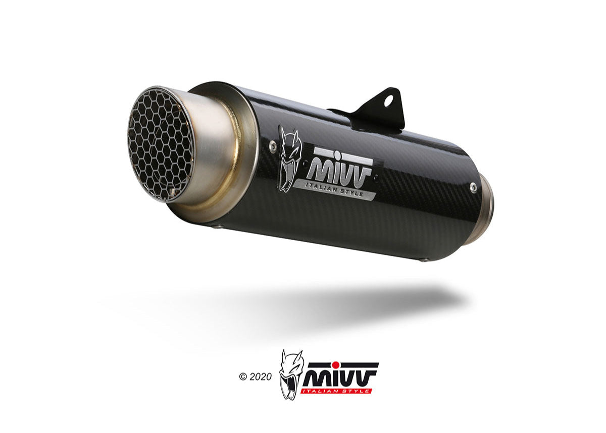 MIVV H.075 HONDA CB 500 F ( 2019 + ) Slip On Exhaust "GP PRO" (carbon; approved) – Accessories in the 2WheelsHero Motorcycle Aftermarket Accessories and Parts Online Shop