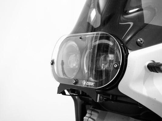 GPF02 - DBK Ducati DesertX 937 / Rally (2022+) Plexiglass Headlight Protection (folding) – Accessories in the Motoraider Motorcycle Aftermarket Accessories and Parts Online Shop