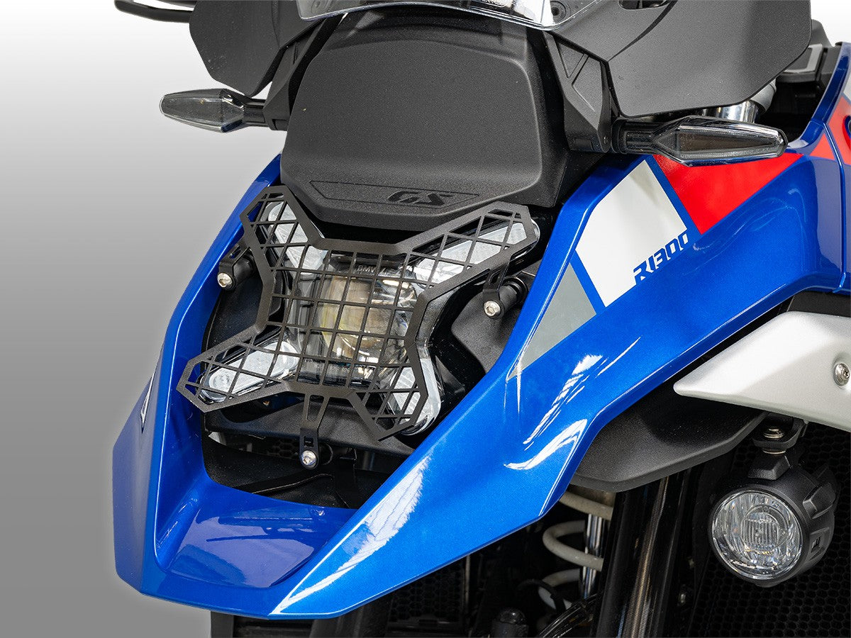 DBK DUCABIKE GPF04 BMW R1300GS (2024+) Headlight Grid Protection – Accessories in the Motoraider Motorcycle Aftermarket Accessories and Parts Online Shop