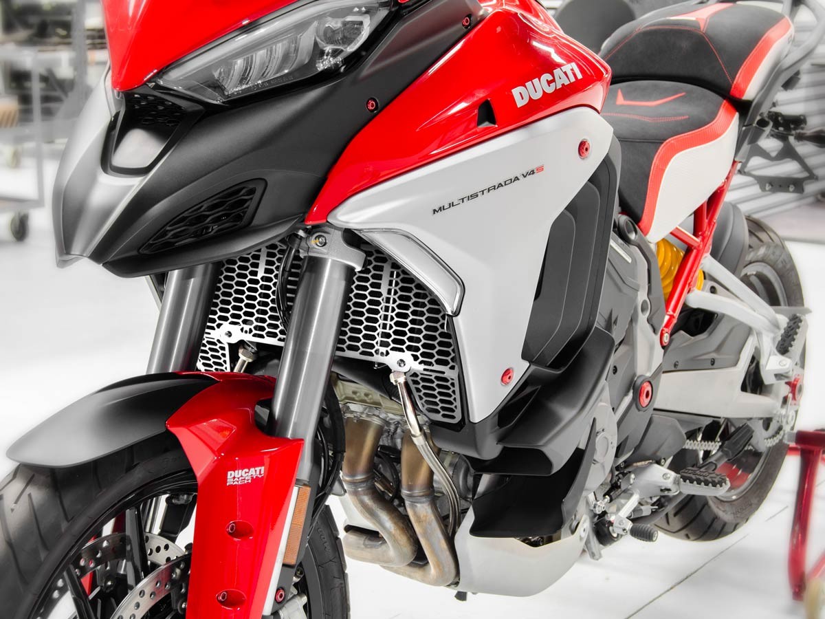 GR10 - DUCABIKE Ducati Multistrada V4 (2021+) Radiators Guard – Accessories in the Motoraider Motorcycle Aftermarket Accessories and Parts Online Shop