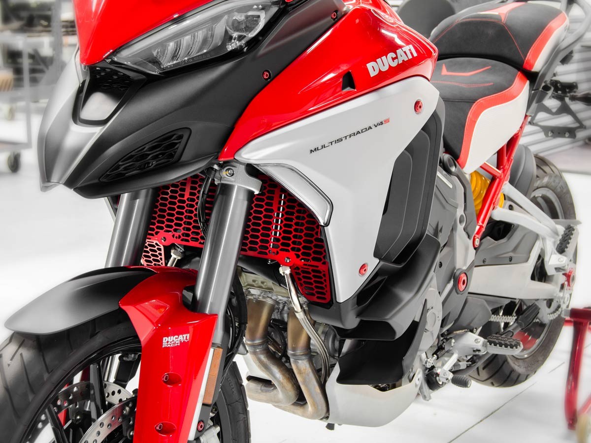 GR10 - DUCABIKE Ducati Multistrada V4 (2021+) Radiators Guard – Accessories in the Motoraider Motorcycle Aftermarket Accessories and Parts Online Shop