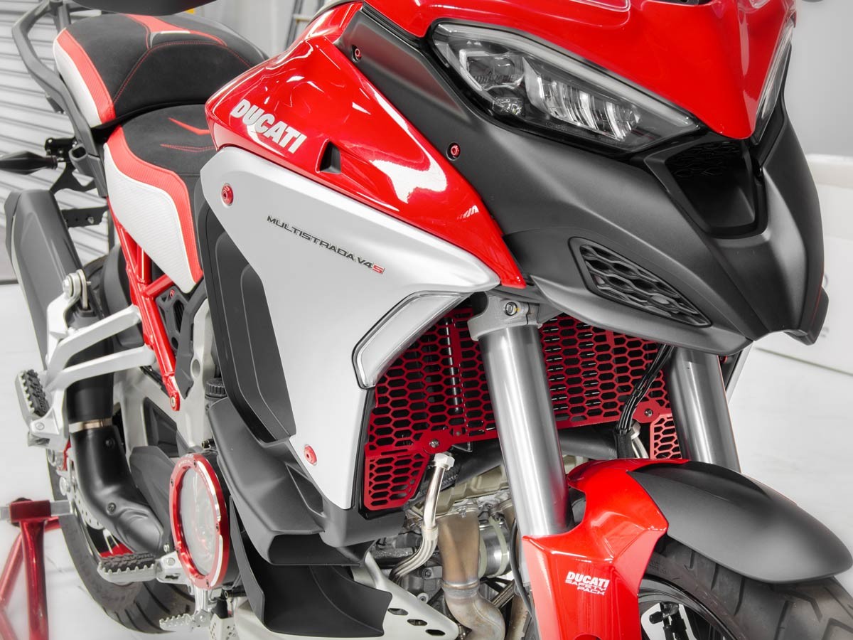 GR10 - DUCABIKE Ducati Multistrada V4 (2021+) Radiators Guard – Accessories in the Motoraider Motorcycle Aftermarket Accessories and Parts Online Shop