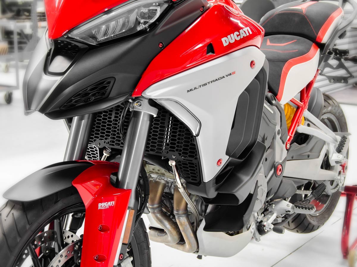 GR10 - DUCABIKE Ducati Multistrada V4 (2021+) Radiators Guard – Accessories in the Motoraider Motorcycle Aftermarket Accessories and Parts Online Shop