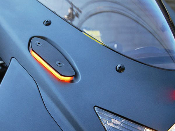 NEW RAGE CYCLES Suzuki GSX-R LED Mirror Block-off Turn Signals – Accessories in the 2WheelsHero Motorcycle Aftermarket Accessories and Parts Online Shop