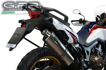 GPR Honda CRF1000L Africa Twin Adventure Sports (18/19) Slip-on Exhaust "Trioval" (EU homologated) – Accessories in the 2WheelsHero Motorcycle Aftermarket Accessories and Parts Online Shop