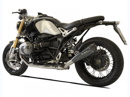HP CORSE BMW R nineT Slip-on Exhaust "Evoxtreme Black Single Low" (EU homologated) – Accessories in the 2WheelsHero Motorcycle Aftermarket Accessories and Parts Online Shop