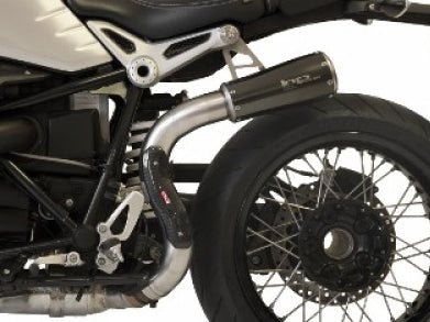 HP CORSE BMW R nineT Slip-on Exhaust "GP-07 Black Single High" (EU homologated) – Accessories in the 2WheelsHero Motorcycle Aftermarket Accessories and Parts Online Shop