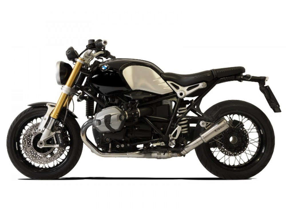 HP CORSE BMW R nineT Slip-on Exhaust "GP-07 Satin Single Low" (EU homologated) – Accessories in the 2WheelsHero Motorcycle Aftermarket Accessories and Parts Online Shop