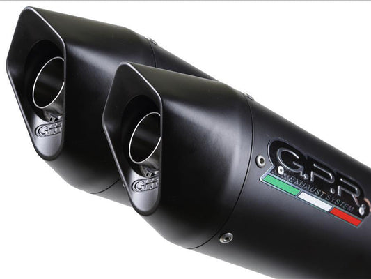 GPR Aprilia Dorsoduro 750 Dual Slip-on Exhaust "Furore Nero" – Accessories in the 2WheelsHero Motorcycle Aftermarket Accessories and Parts Online Shop