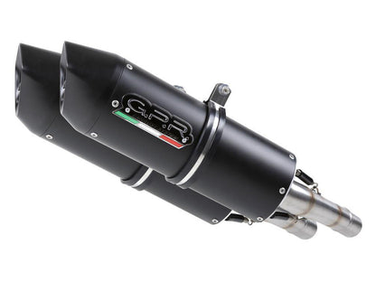 GPR Aprilia Shiver 900 Dual Slip-on Exhaust "Furore Nero" – Accessories in the 2WheelsHero Motorcycle Aftermarket Accessories and Parts Online Shop