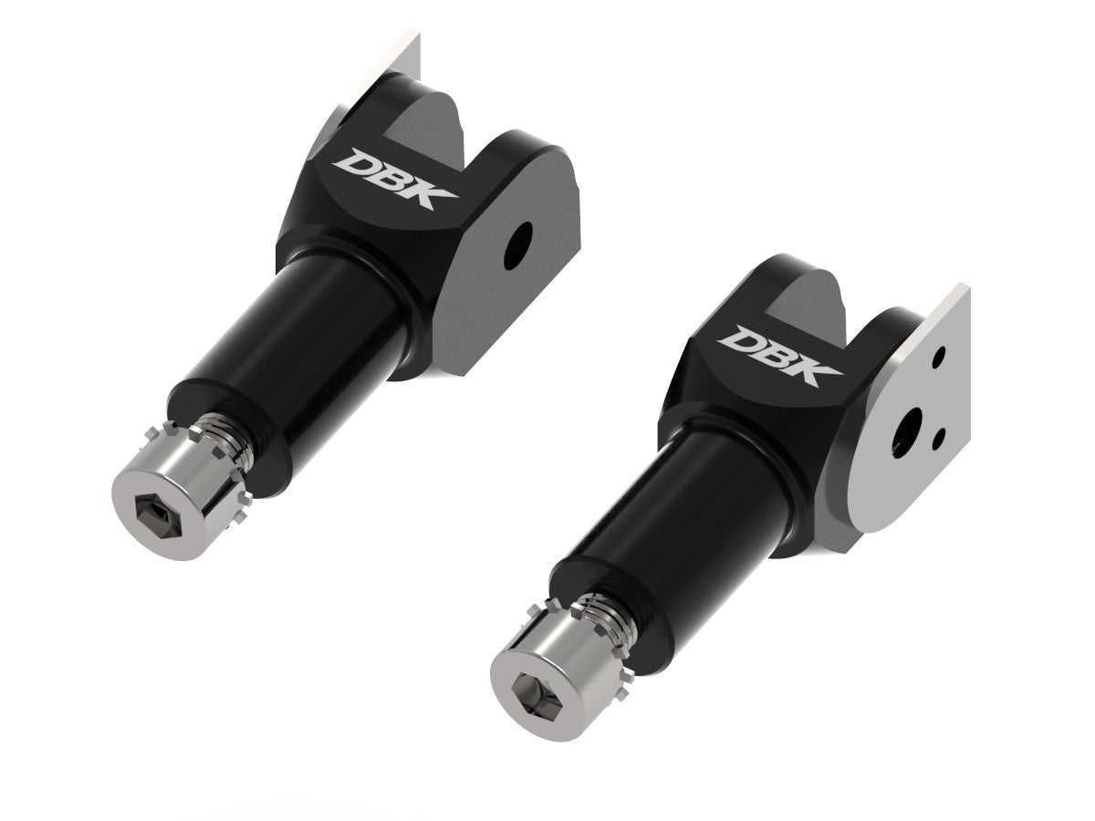 DBK DUCABIKE KPDM02+KAPM11 Ducati Footpegs (passenger; racing version; including adapters) – Accessories in the Motoraider Motorcycle Aftermarket Accessories and Parts Online Shop