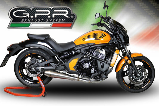 GPR Kawasaki EN650 Vulcan Full Exhaust System "Ultracone" (EU homologated) – Accessories in the 2WheelsHero Motorcycle Aftermarket Accessories and Parts Online Shop