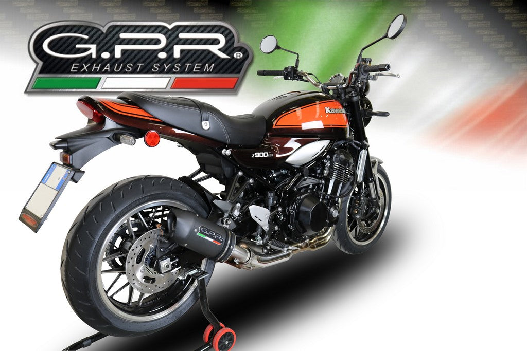 GPR Kawasaki Z900RS (2018+) Slip-on Exhaust "Furore Evo 4 Nero" (EU homologated) – Accessories in the 2WheelsHero Motorcycle Aftermarket Accessories and Parts Online Shop