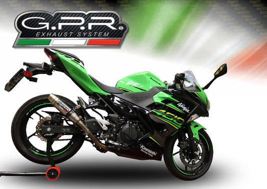 GPR Kawasaki Ninja 400 Full Exhaust System "Deeptone Inox" – Accessories in the 2WheelsHero Motorcycle Aftermarket Accessories and Parts Online Shop
